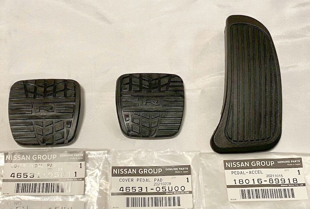 Genuine Nissan SKYLINE GT-R GTR R32 R33 R34 Accelerator Brake Clutch Pedals Pads