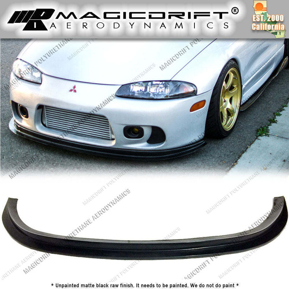 For 97-99 Mitsubishi Eclipse 2G DSM Splitter Style Front Bumper Lip GS GSX GST