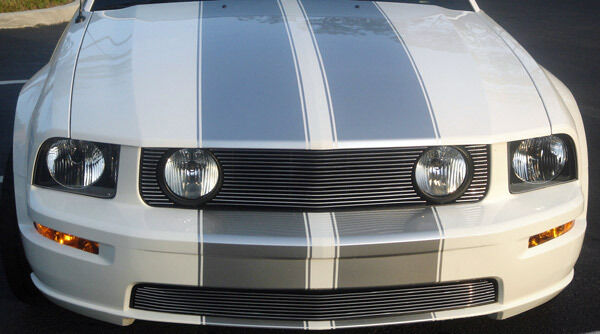 2005-2009 Mustang V8 GT Upper Overlay Black Billet Grille
