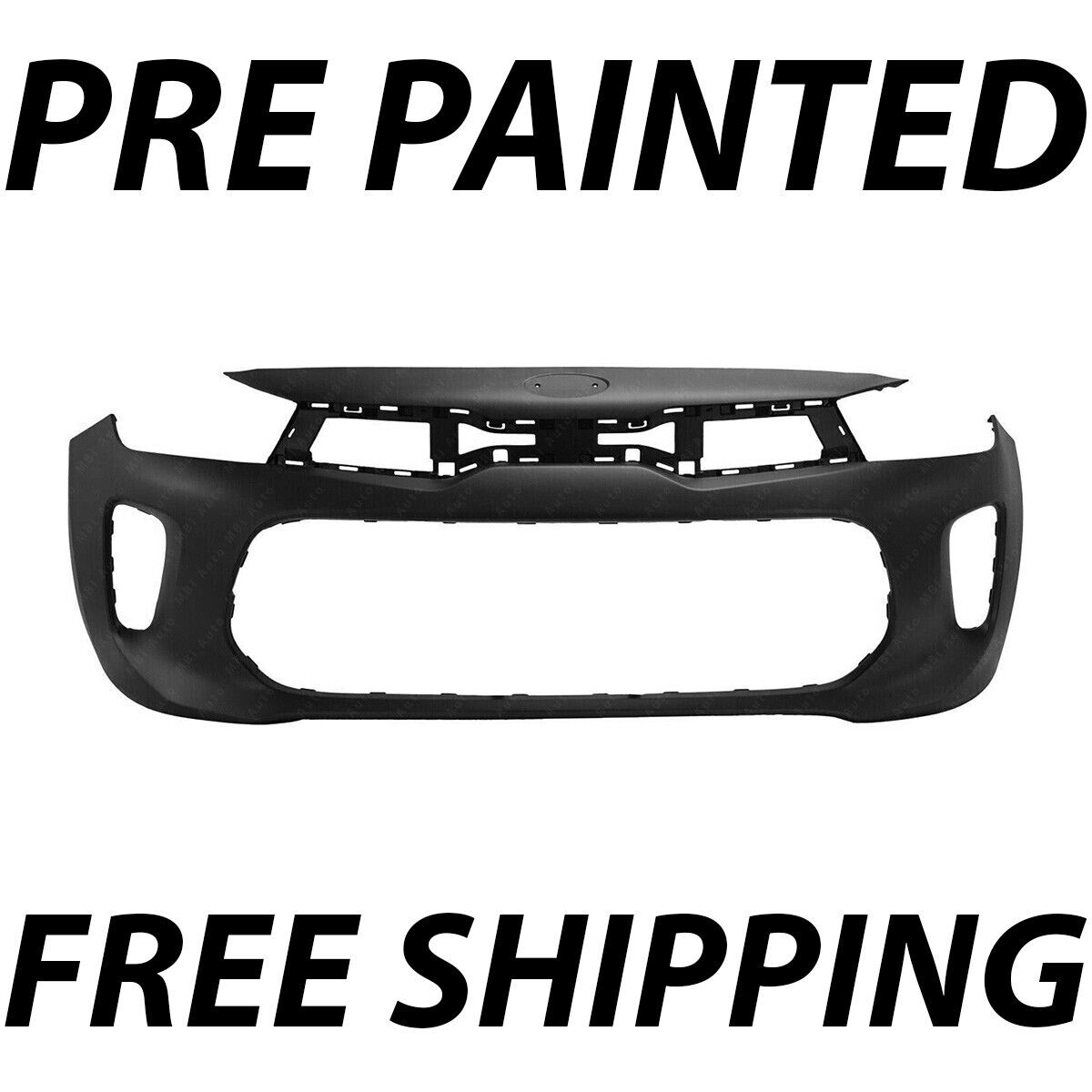 NEW Painted To Match - Front Bumper Cover Replacement for 2018 2019 2020 Kia Rio