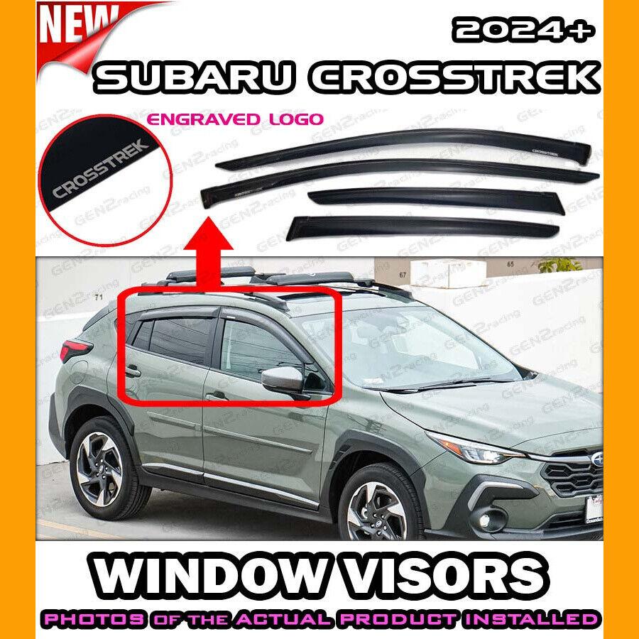 WINDOW VISORS for 2024 Subaru Crosstrek / DEFLECTOR RAIN GUARD VENT SHADE