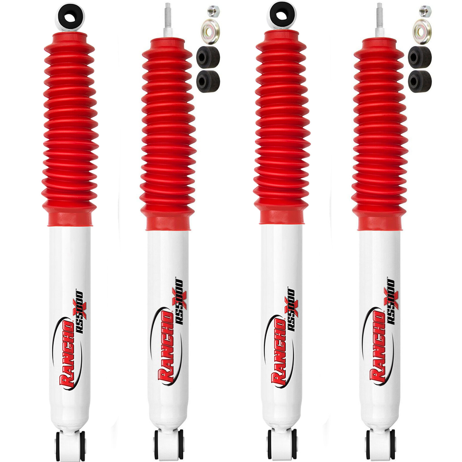 Rancho Front Rear Shock Absorbers Kit Set of 4 For Ford F-450 Super Duty 2017-22