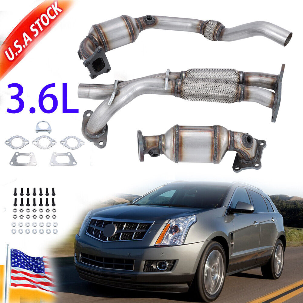 NEW Both Catalytic Converter & Flex Pipes For Cadillac SRX 3.6L 2012-2016 EPA