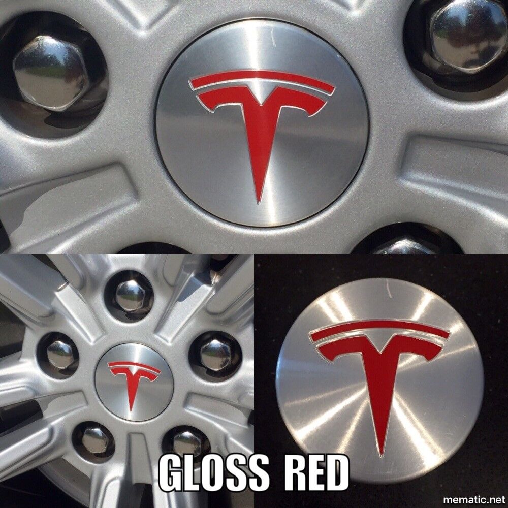 Tesla Model S / X / 3 / Y Wheel Center Cap Logo 