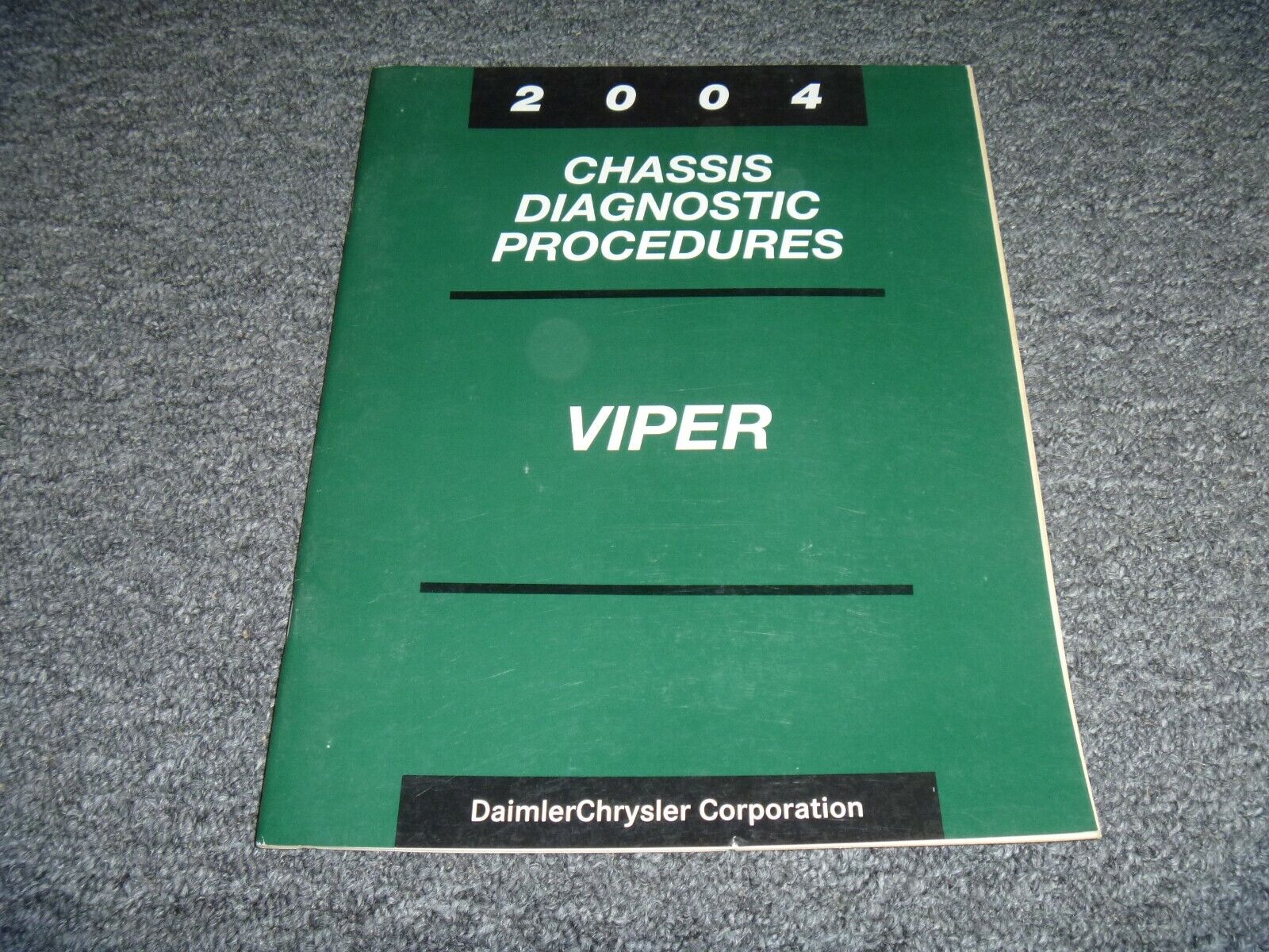 2004 Dodge Viper SRT10 Roadster Chassis Diagnostic Troubleshooting Manual