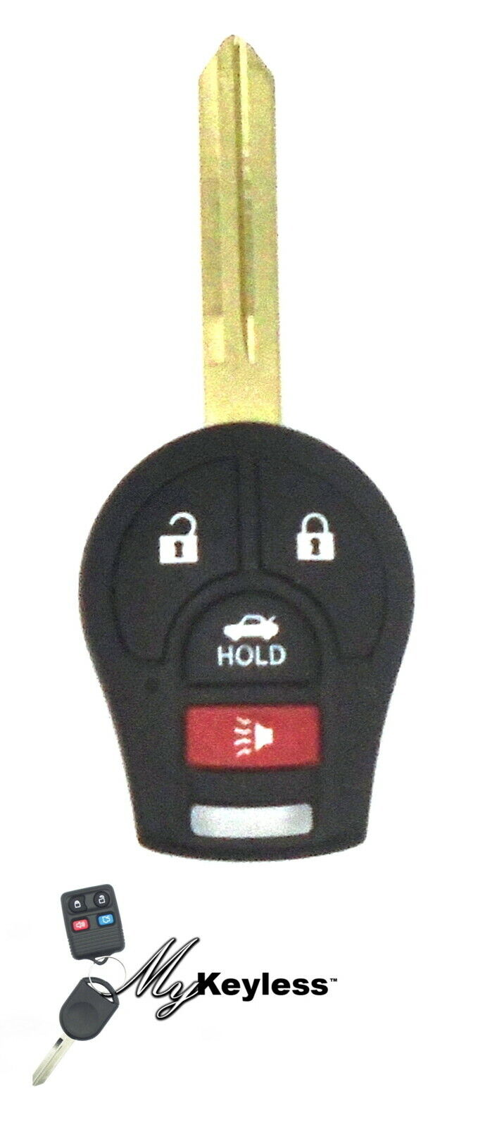 One Nissan Remote Keyless Entry Headkey Fob Combo  Uncut CWTWB1U751