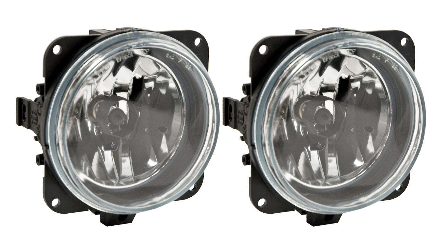 2005-2009 Mustang Roush Stage 1,2,3 Complete Clear Fog Lights H10 Bulbs - Pair