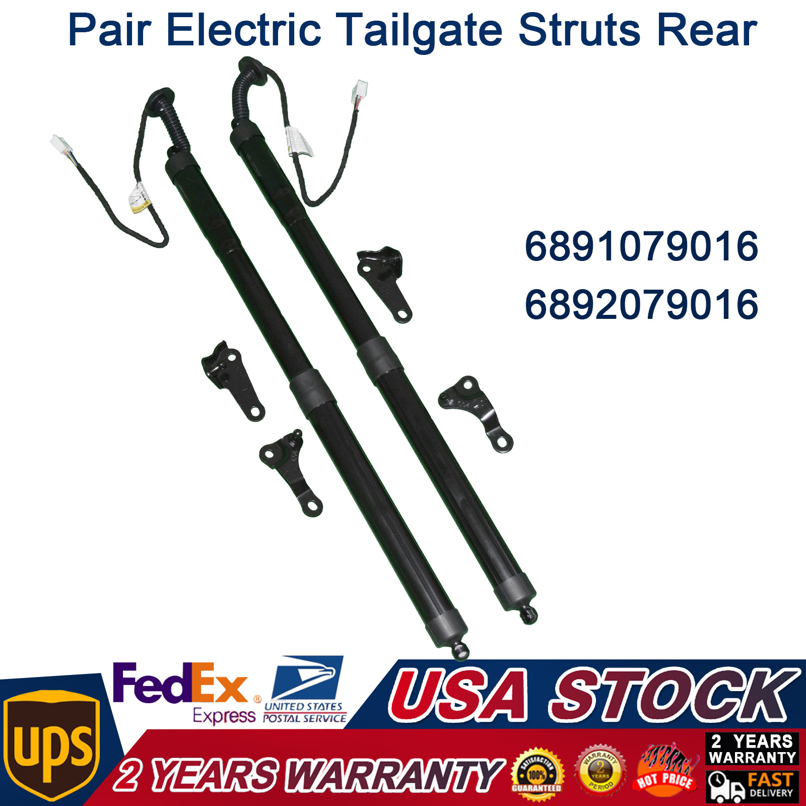 Pair Electric Tailgate Struts Rear For 2015-2020 Lexus NX200t NX300h 6892079016