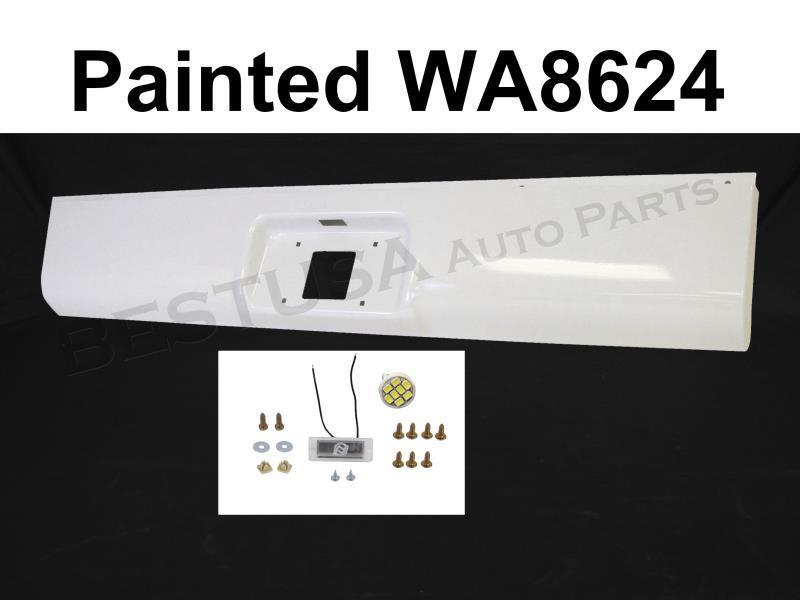 Painted White Rear Steel Roll Pan For 1999-2007 Silverado Classic Fleetside