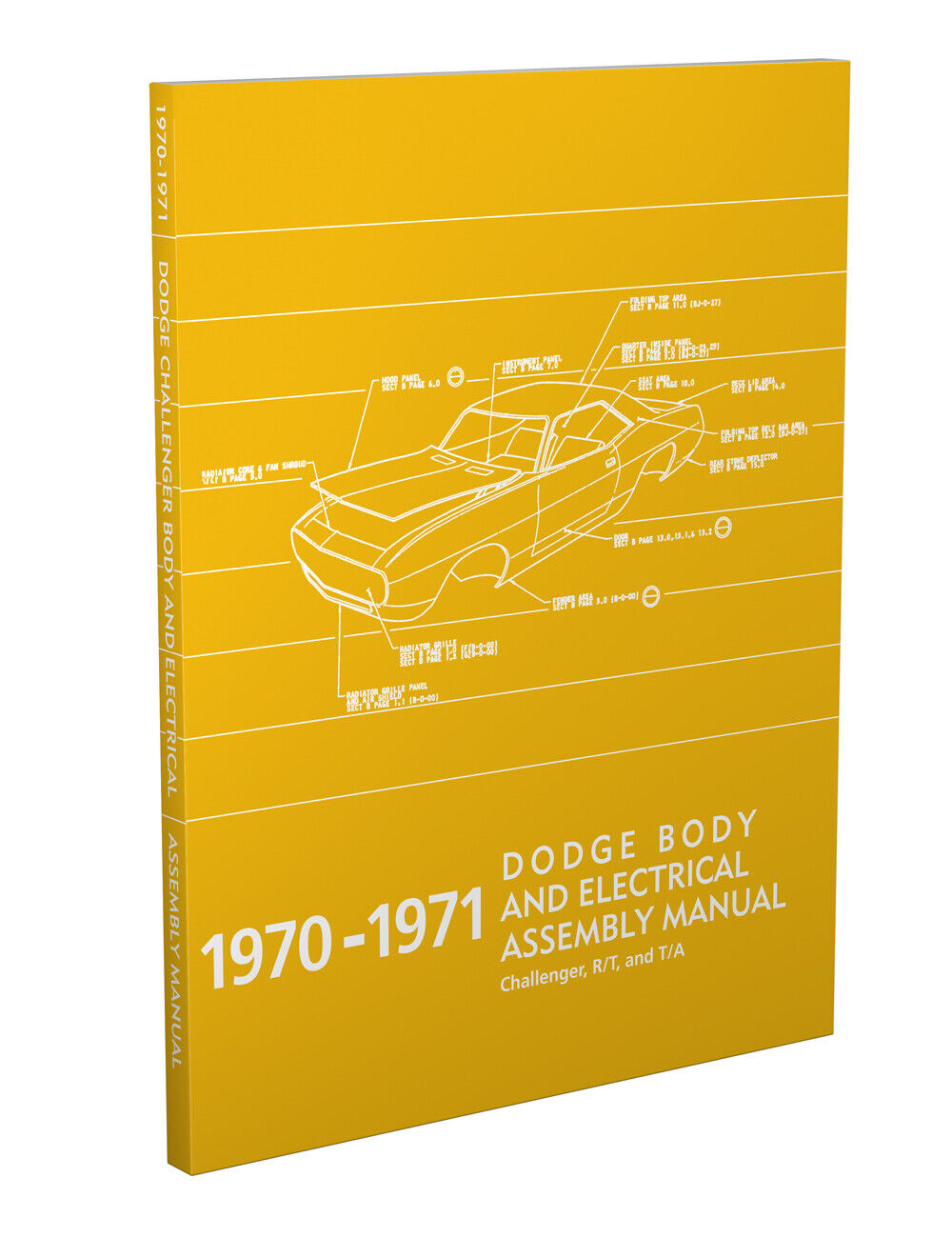 1970-1971 Challenger Body and Electrical Assembly Manual Dodge Factory RT TA
