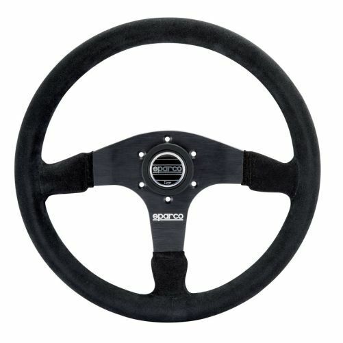 Sparco 015R375PSN Steering Wheel R375 350 mm Diameter 3-Spoke 36 mm Dish NEW