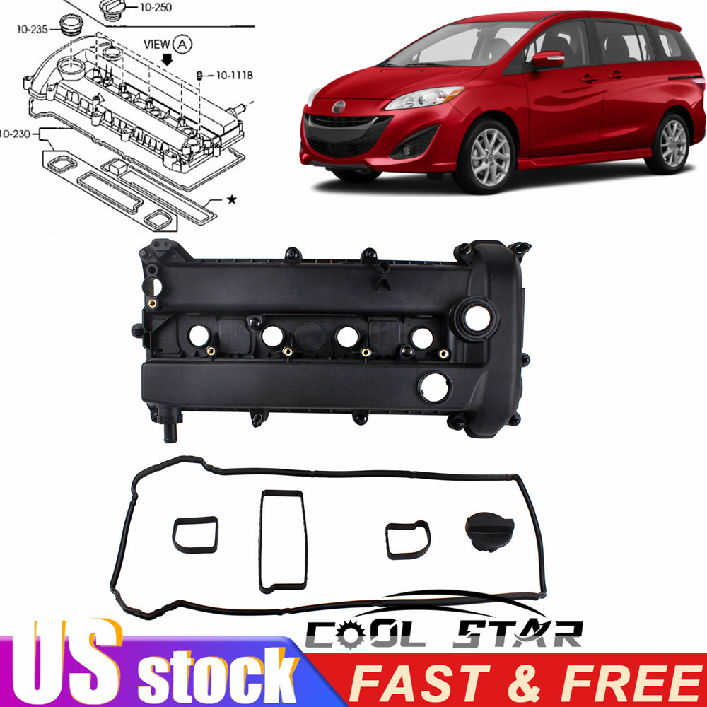 Valve Cover w/ Gasket for 2009-2015 Mazda 5 2.3L 2.5L Naturally Aspirated