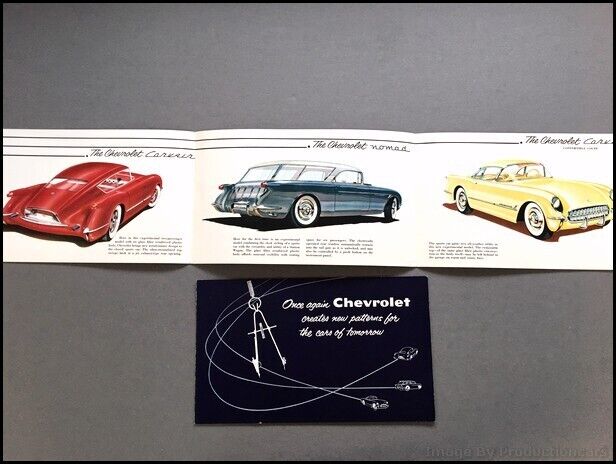 1954 Chevrolet Corvette Corvair Nomad Concept Vintage Car Brochure Catalog