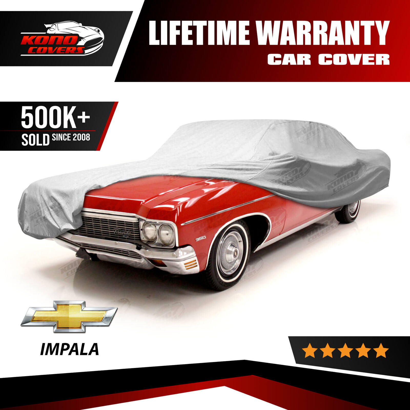 Chevy Impala 5 Layer Car Cover Outdoor Water Proof Rain Snow Sun Dust 4th Gen