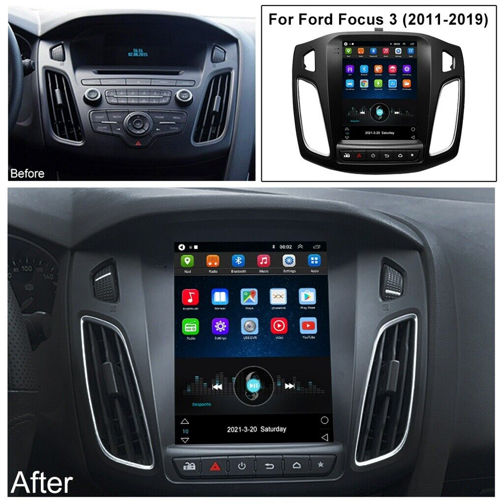 For 2012-2018 Ford Focus GPS Navi Android 10.1 Car Stereo Radio 9.7\