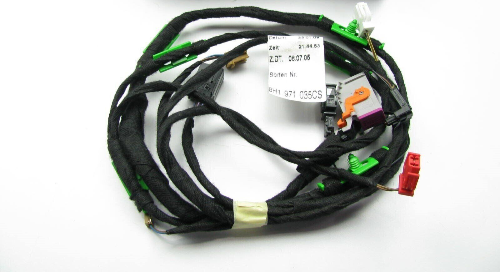 04-08 Audi S4 A4 8H1971035CS Front Right Side Door Wire Harness OEM