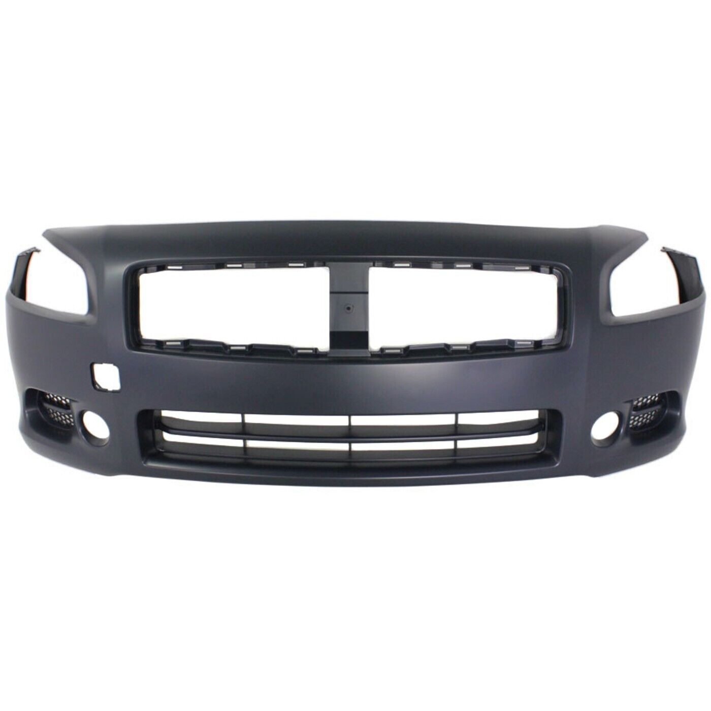 Front Bumper Cover For 2009-2014 Nissan Maxima w/ fog lamp holes Primed