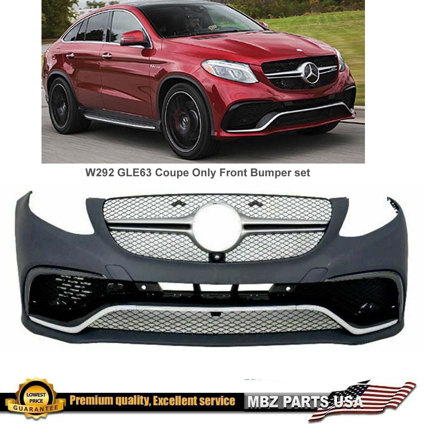 GLE 63 AMG Coupe Bumper Front Body Kit Grille GLE 2015 2016 2017 2018 2019 W292