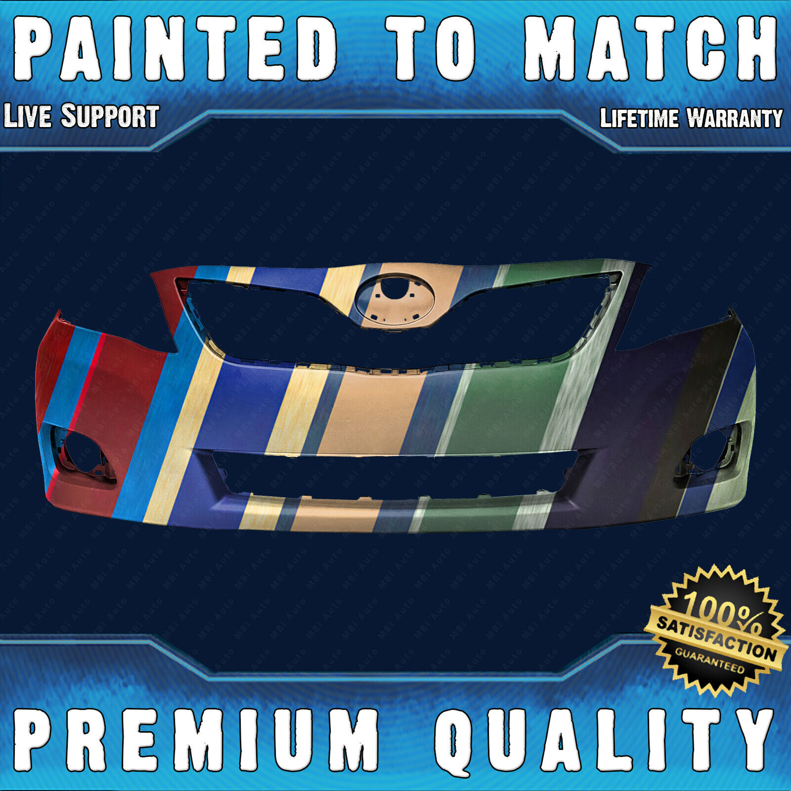 NEW Painted To Match - Front Bumper Cover Replacement for 2010 2011 Toyota Camry