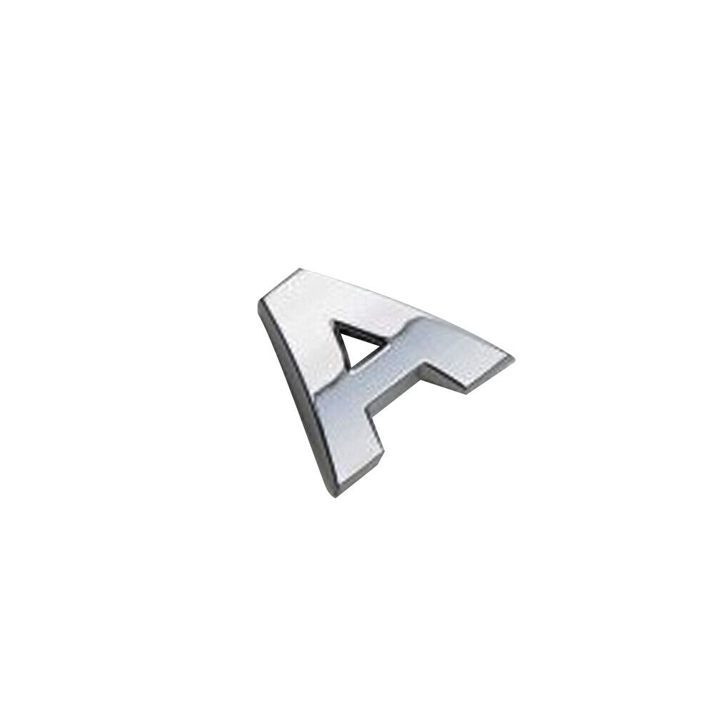 Car 25mm 3D A-Z Alphabet Letters Stickers Self Adhesive Auto Badge Emblem Chrome
