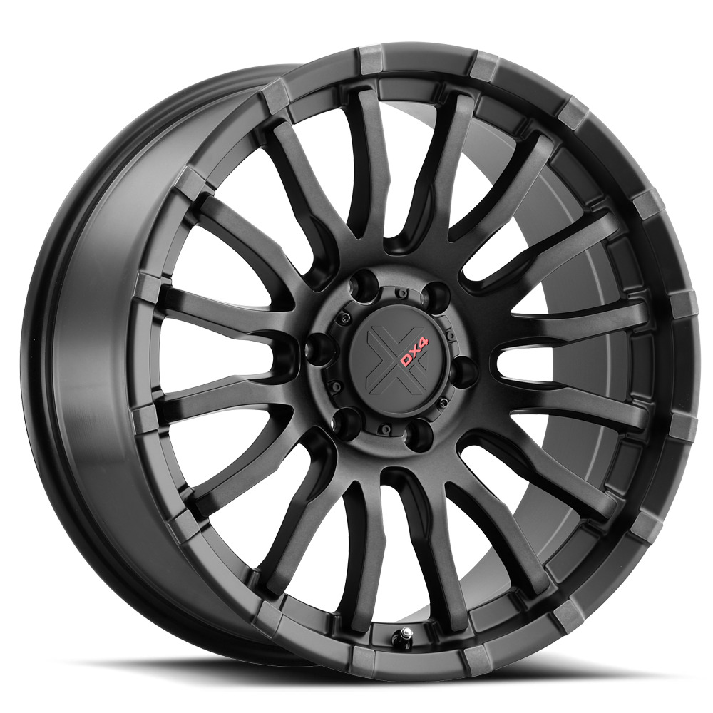 1 New Flat Black Full Painted 20X9 10 6-135 DX4 Octane Wheel
