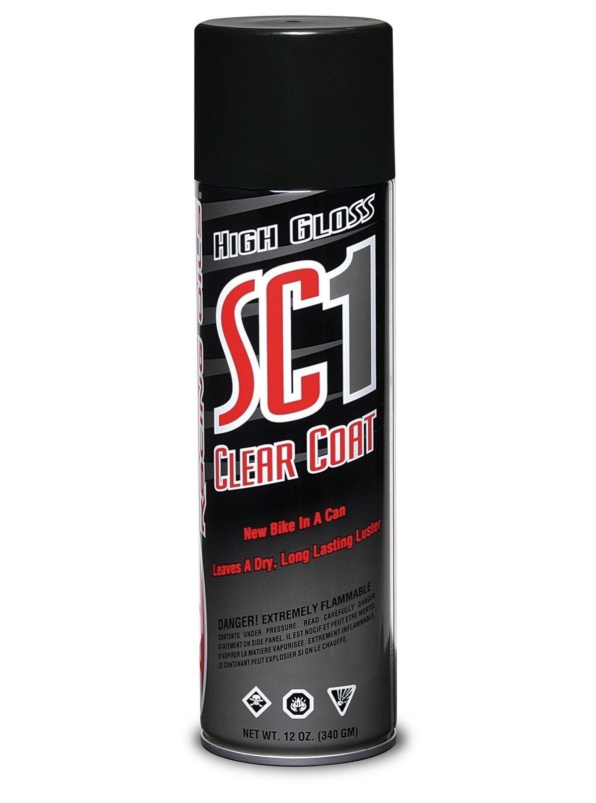 Maxima SC1 High Gloss Clear Coat 17.2 oz. Spray Case/12 Pack SC-1