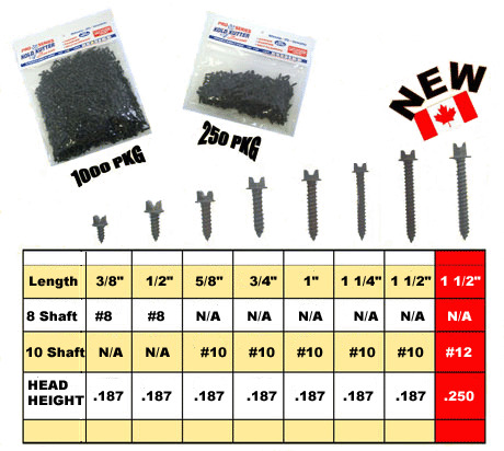  Kold Kutter Racing Track Tire Ice Studs Screws Motorcycle Snowmobile 250PC-3/8