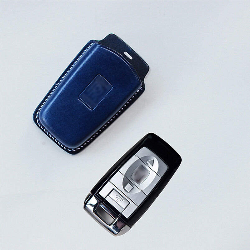100% Handmade Leather Car Key Case Cover For Rolls Royce Phantom Wraith Badge