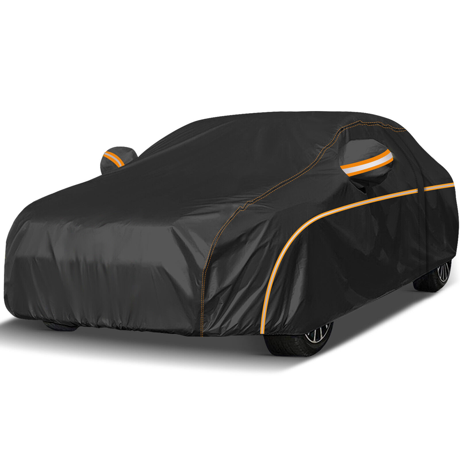 NEVERLAND Car Cover All Weather Protection Anti-UV Sun Dust Fit 4.3m-4.6m Sedan
