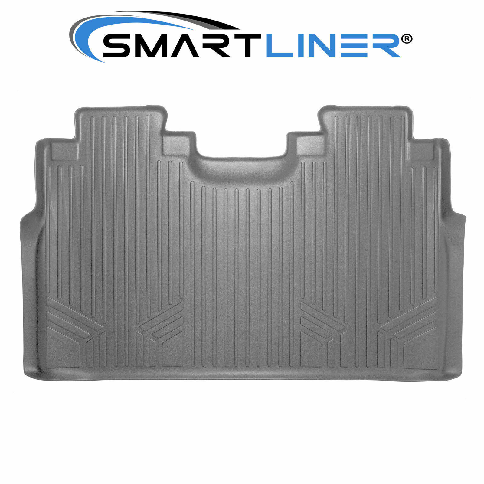 SMARTLINER 2015-2019 Ford F-150 SuperCrew Custom Floor Mat Liner 2nd Row Grey