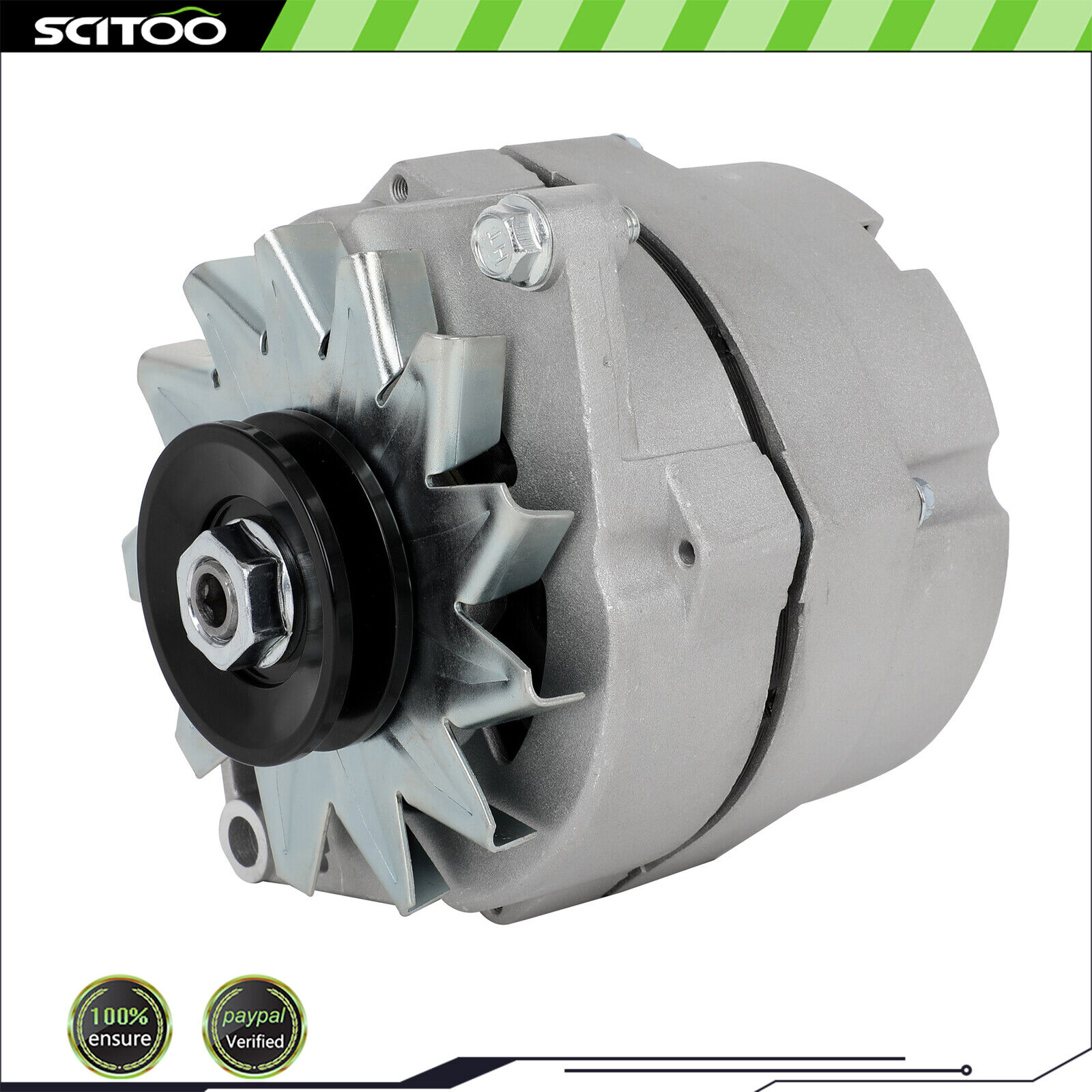 Alternator High Output For Chevy one 1 Wire 105 Amp DELCO 10SI Self-Exciting 12V