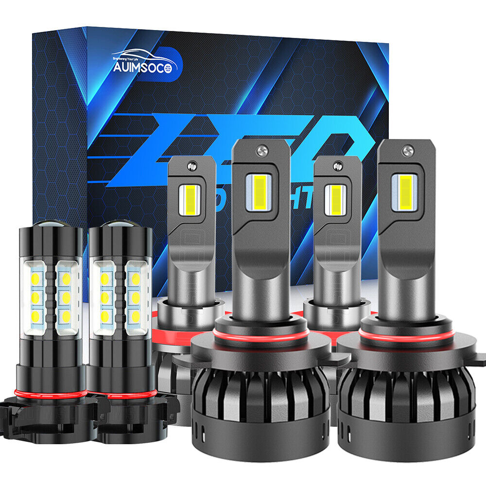 For Subaru XV Crosstrek 2013-2015 F6 LED Headlight High Low White Beam+Fog Light