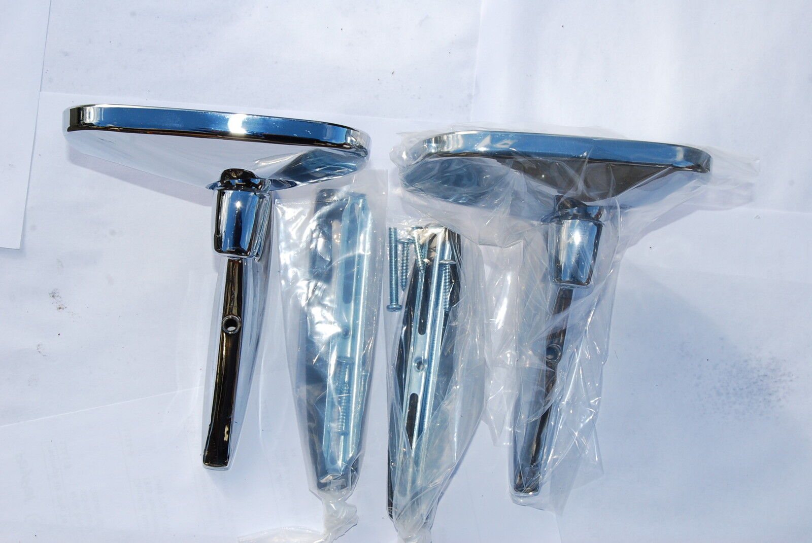 FOR Universal Fender View Mirrors Vintage Classic Car Side Wing Mirrors Square