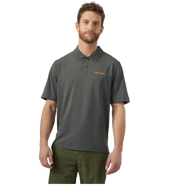 New Sea Doo Men\'s Tech Short Sleeve Polo - Charcoal Gray - XLarge - 4547501207