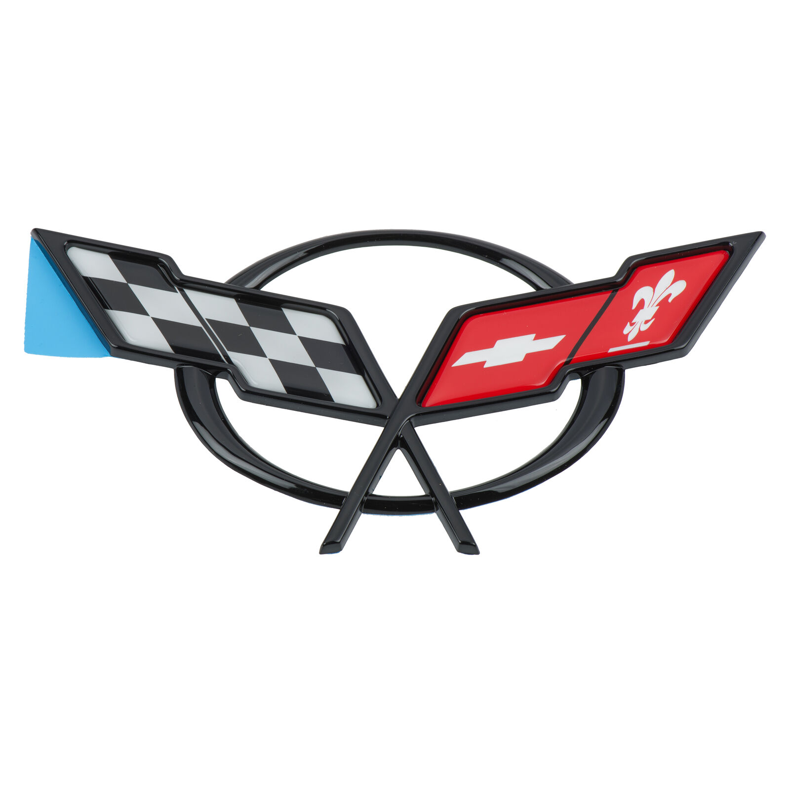 OEM NEW Rear Deck Lid Cross Flags Emblem Badge 97-04 Chevrolet Corvette 19207385