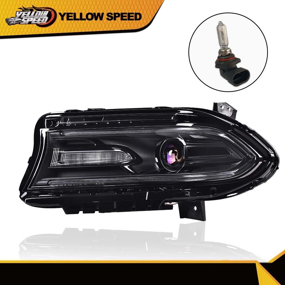 Fit For Dodge Charger 2015-2021 Halogen Projector Headlight HeadLamp Driver Side