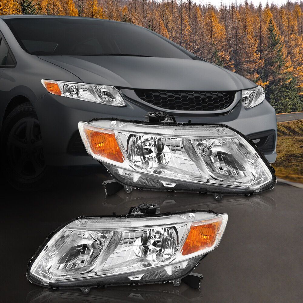 Headlight For 2012-2015 Honda Civic Sedan 4 Dr 12 13 Honda Civic Coupe 2 Dr