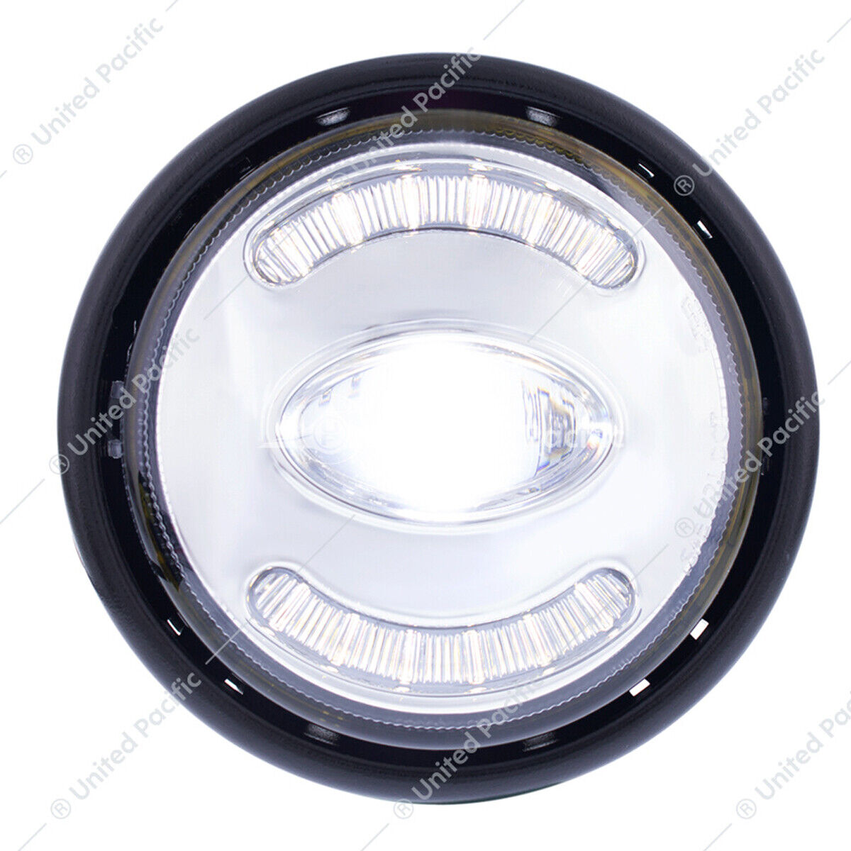 United Pacific Chrome or Blackout Fog Light 2001-11 Freightliner Columbia–1 Unit