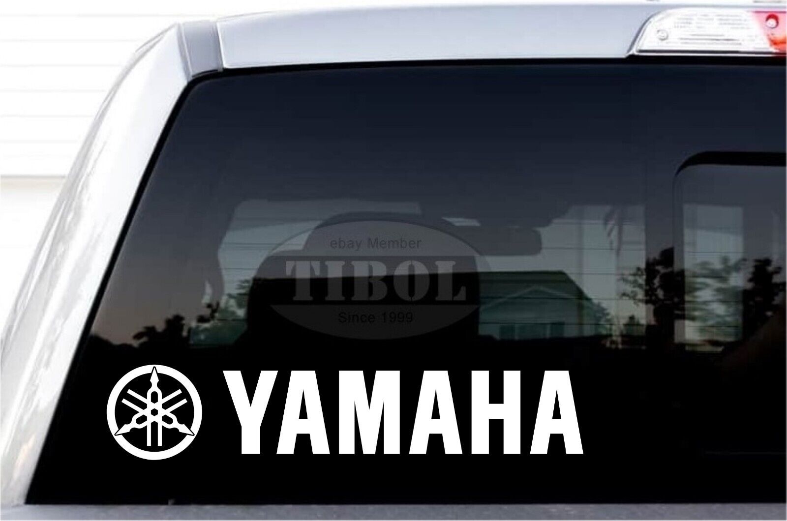 2x YAMAHA with Logo Decals YAMAHA Stickers Helmet Bike ATV PWC Jetski UTV