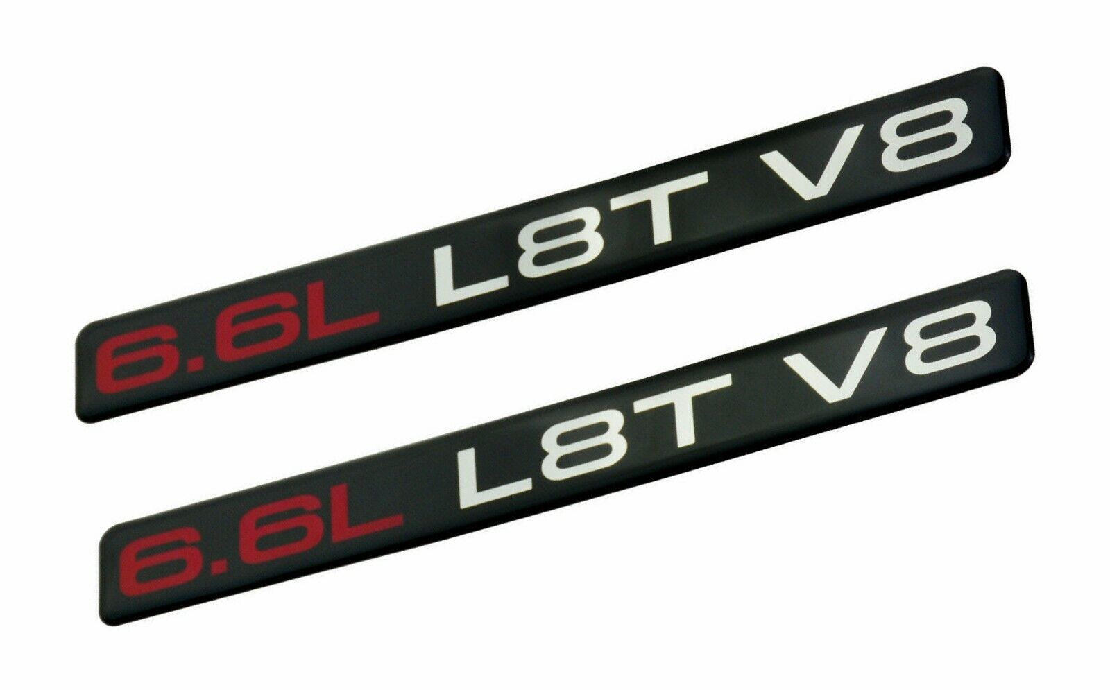 2pcs 2020-2022 6.6L L8T V8 Emblems 3D Badge For Chevrolet Silverado 2500 3500