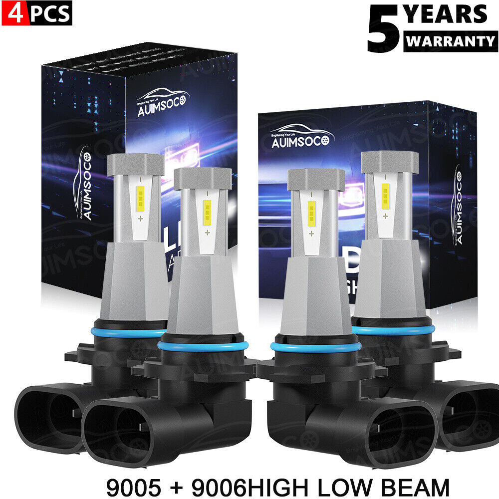 For Honda Civic sedan 2006-2015 LED Headlight High/Low Beam white Light Bulbs 4x
