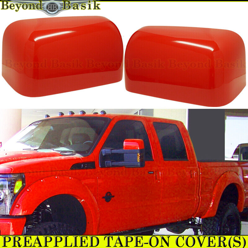 2008-14 2015 2016 FORD F250 F350 F450 Mirror COVERS PQ/M7236 RACE/VELOCITY RED