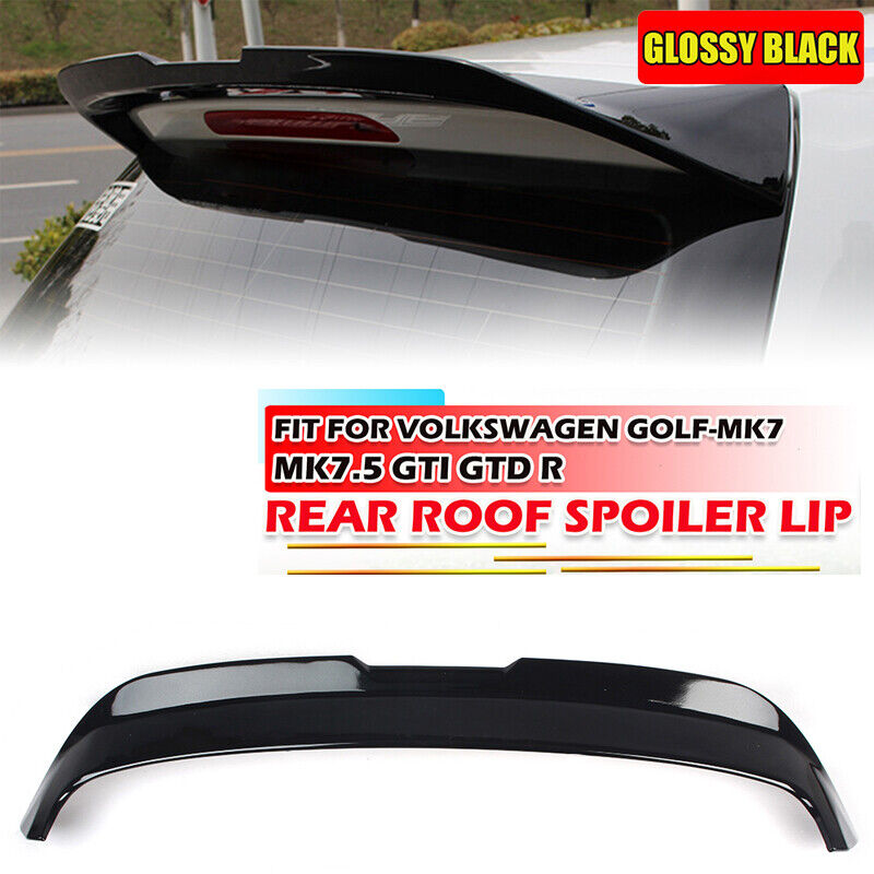 Black Rear Trunk Spoiler Roof Wing For VW Golf MK7 MK7.5 Sedan 2014~2020 2019