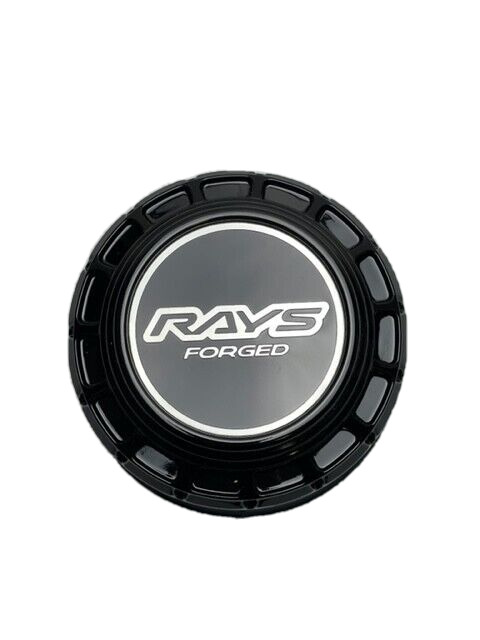 Rays Forged Gloss Black Push Thru Wheel Center Cap 6181K115