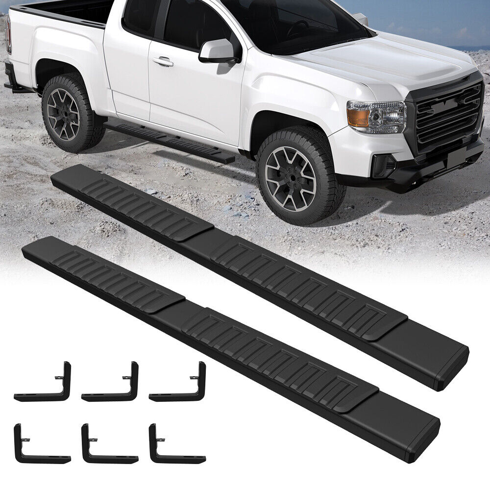 6'' Running Board Nerf Step Bar For 15-22 Chevy Colorado GMC Canyon Extended Cab