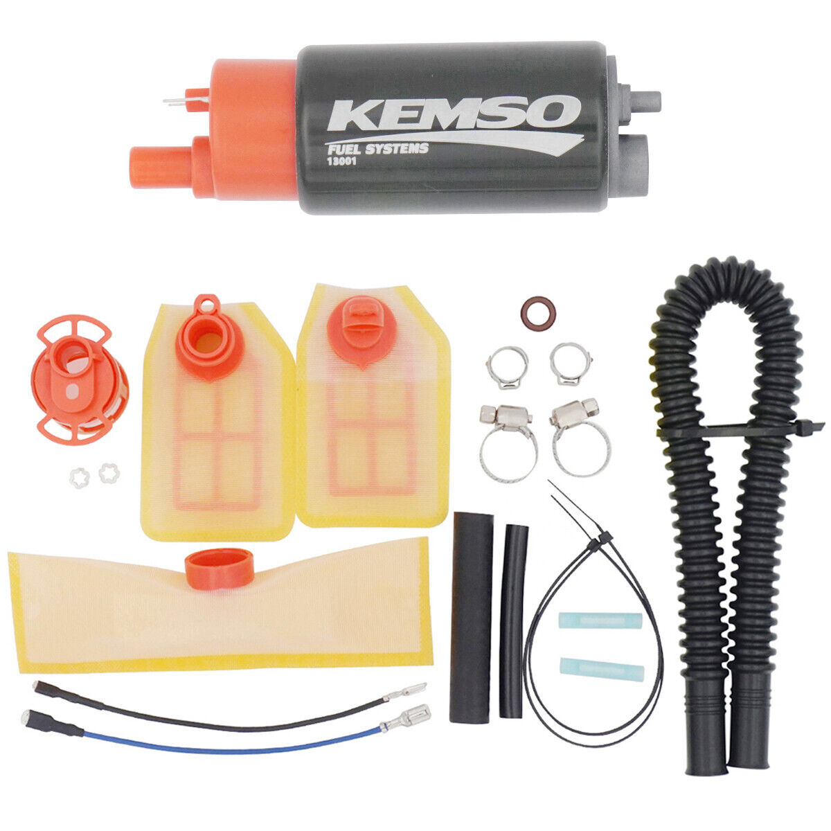 KEMSO 13001 High Performance 30mm Electric Fuel Pump & Install Kit