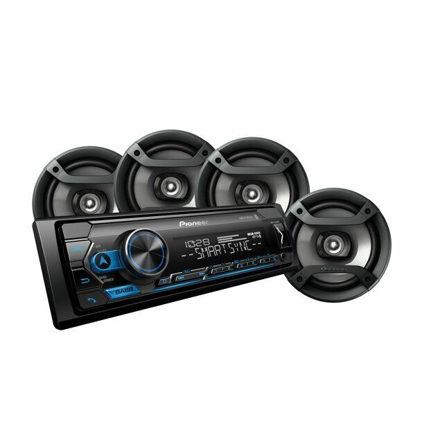 Pioneer Single Din Bluetooth Digital Media Receiver and 4 6.5\