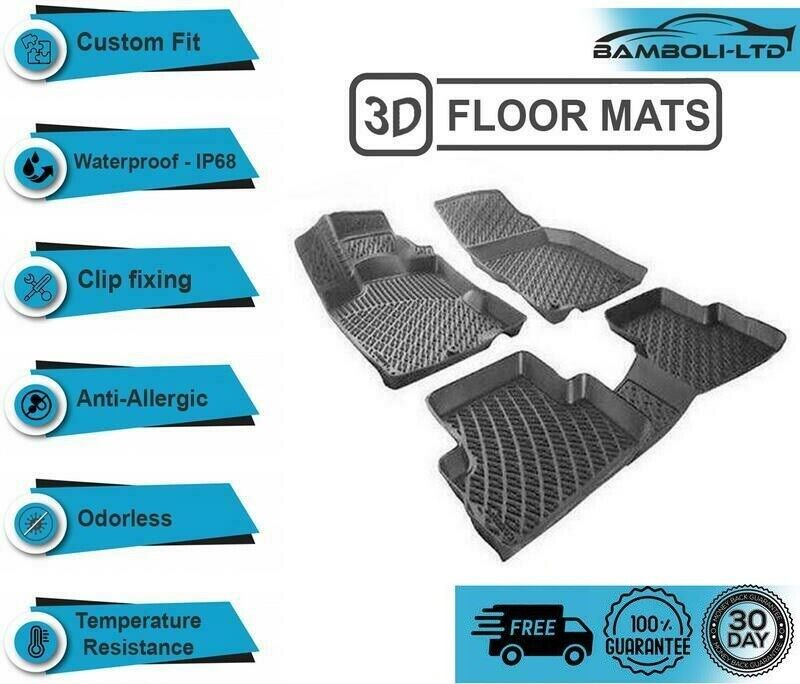 3D Molded Interior Car Floor Mat for Honda Accord 2002-2008 Black