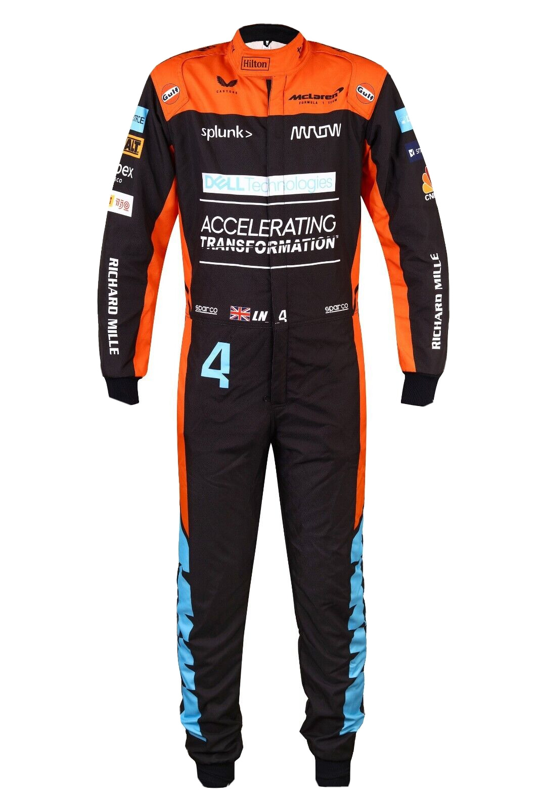 go kart McLaren f1 2022 kart racing suit digital Printed for Karting