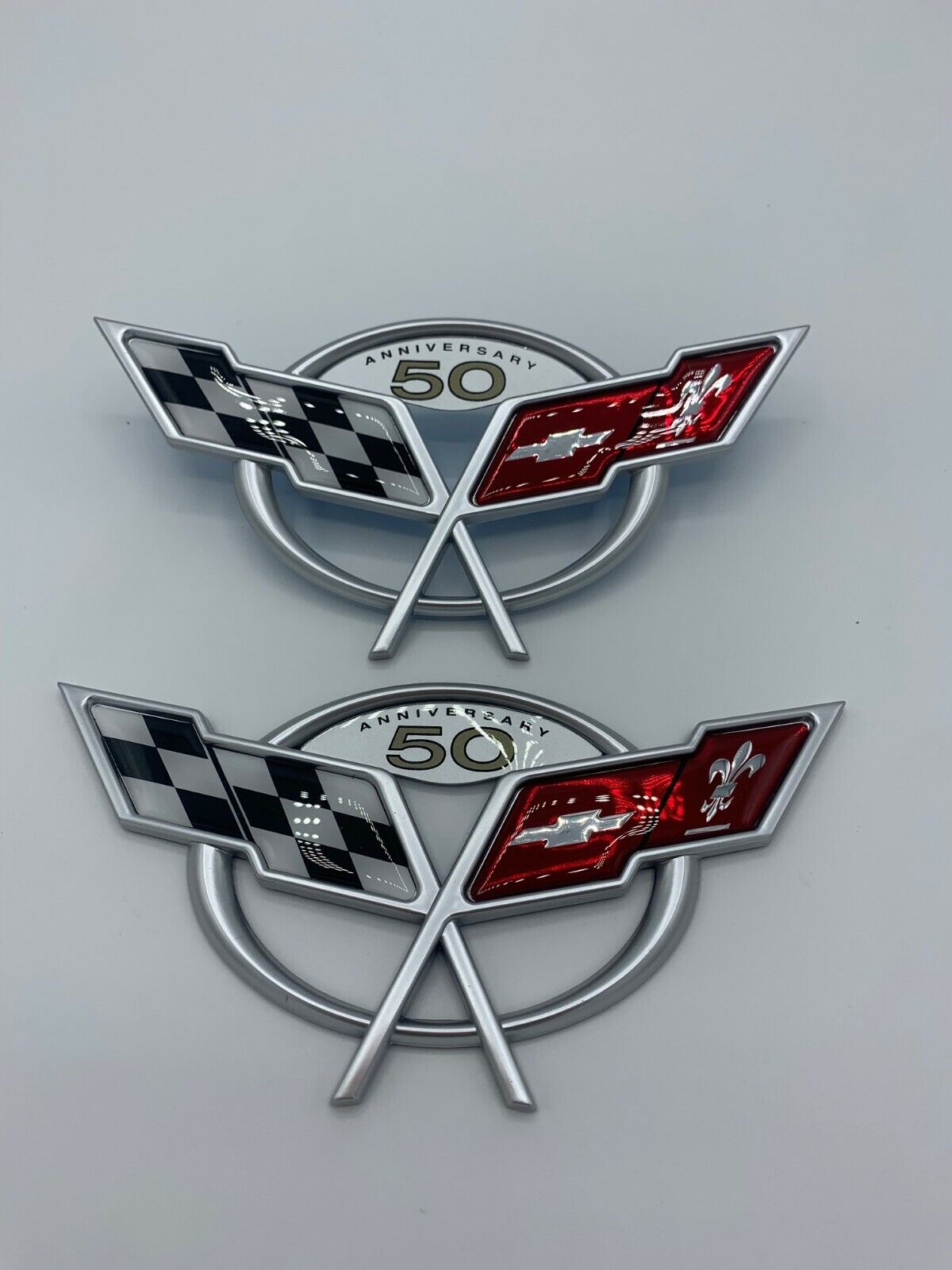 Nose & Trunk Lid Emblem Set for 2003 Corvette 50th Anniversary New Reproductions